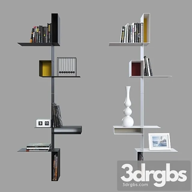 Shelves mdf italia randomissimo. 2 3D Model Free