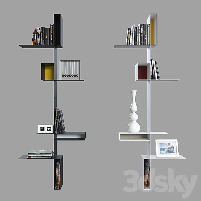 Shelves MDF Italia Randomissimo. 3D Model