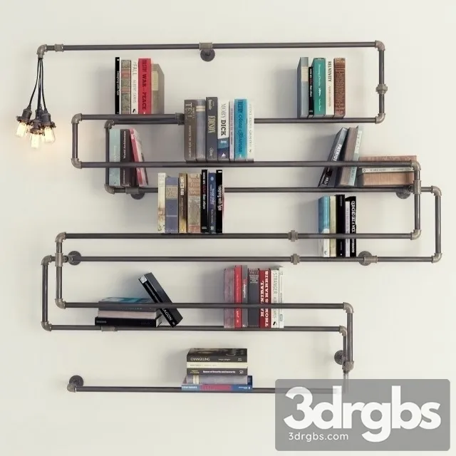 Shelves Pipe 3D Model Free