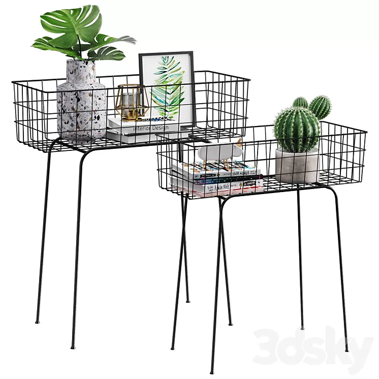 Shelves set 4 3D Model