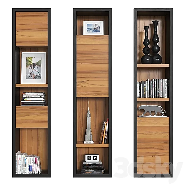 Shelves with decor 6. 3DModel