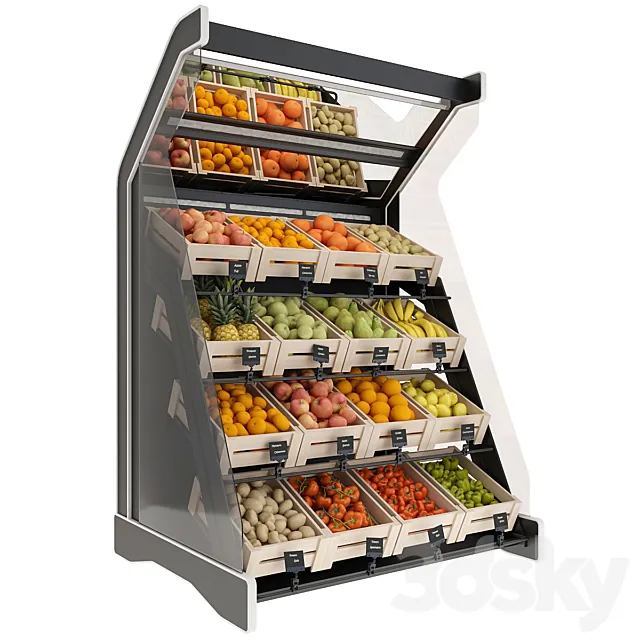 Shelves with products Free Download