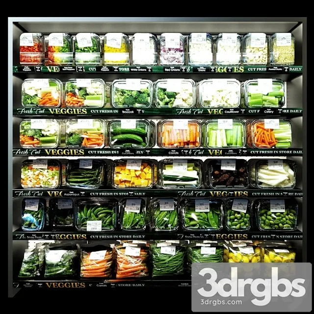 Shelves With Vegetables Free Download