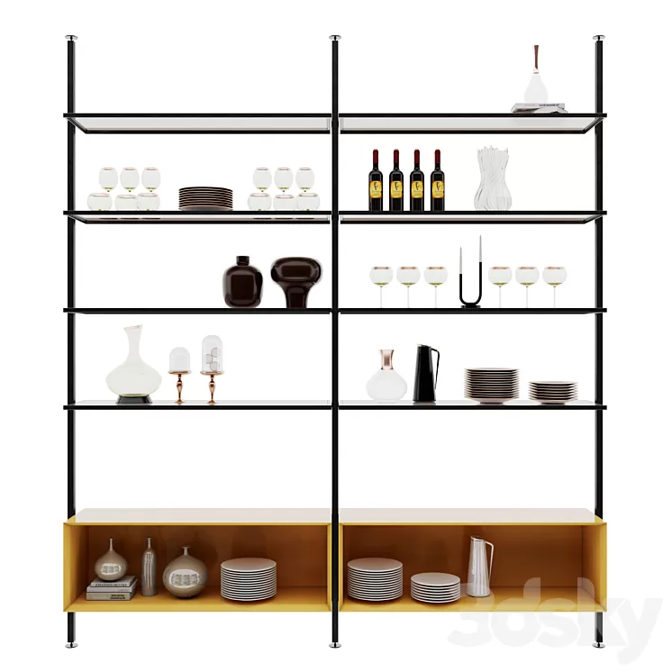 Shelving 45 3D Model