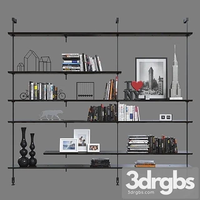 Shelving cattelan italia airport. 2 3D Model Free