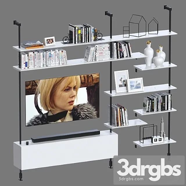 Shelving cattelan italia airport 3 2 3D Model Free