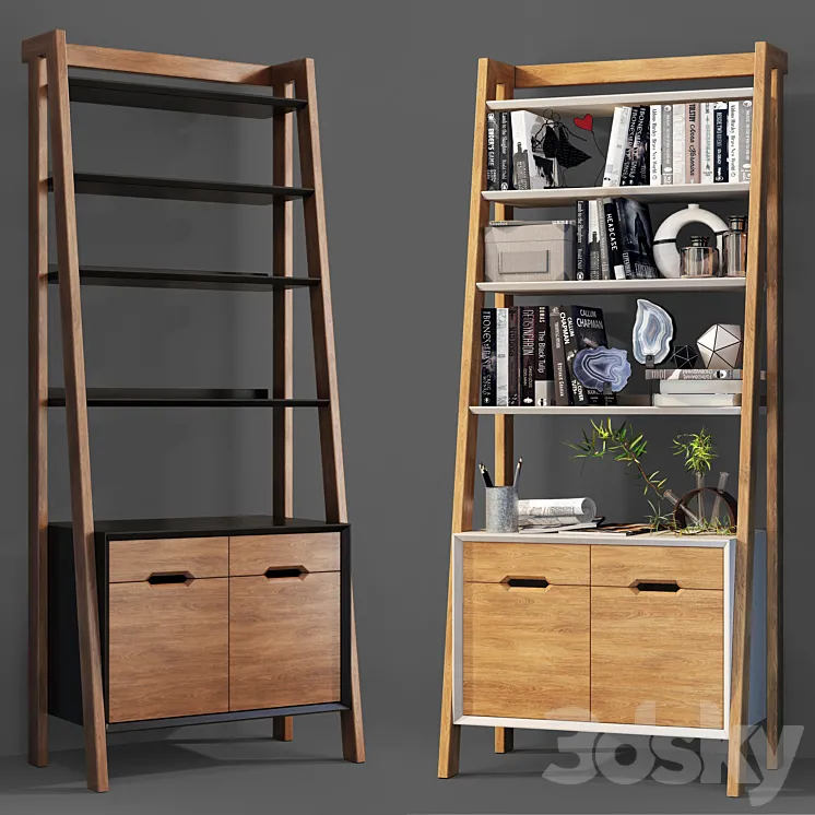 Shelving / cupboard Angle Krawell 3D Model Free