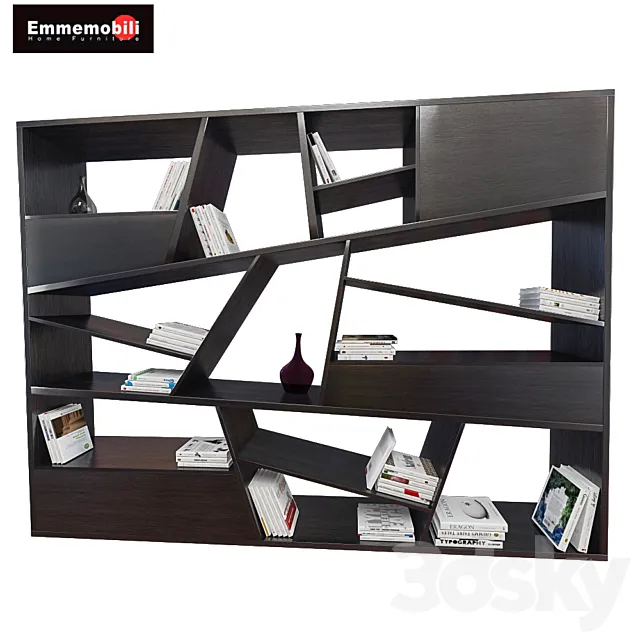 Shelving EMMEMOBILI Rosa 3D Model