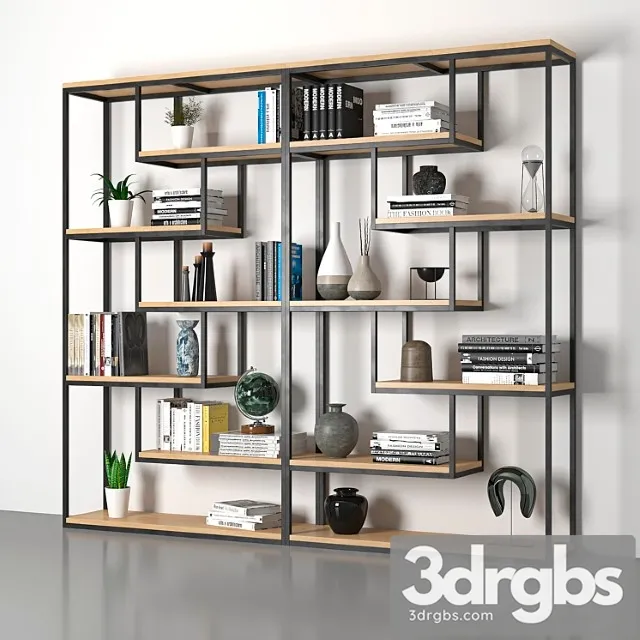 Shelving loft 2 3D Model Free