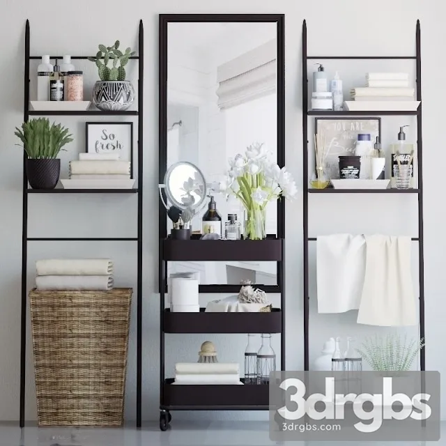 Shelving The Bathroom 5 3D Model Free