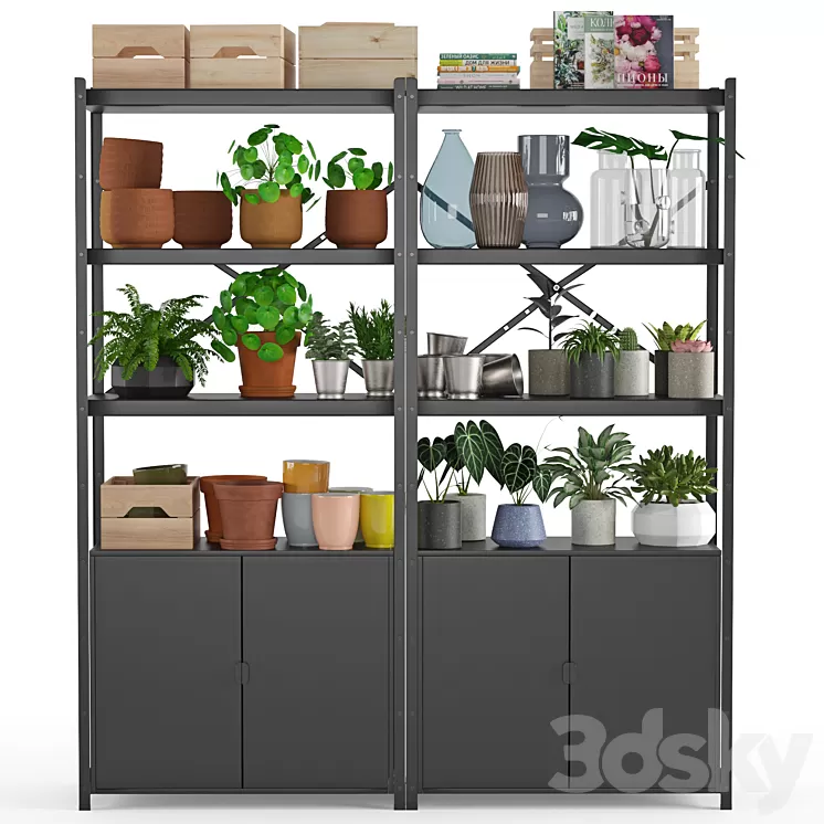 Shelving unit Bror 3D Model