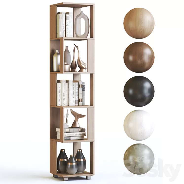 Shelving unit Hoff Soho 3D Model Free