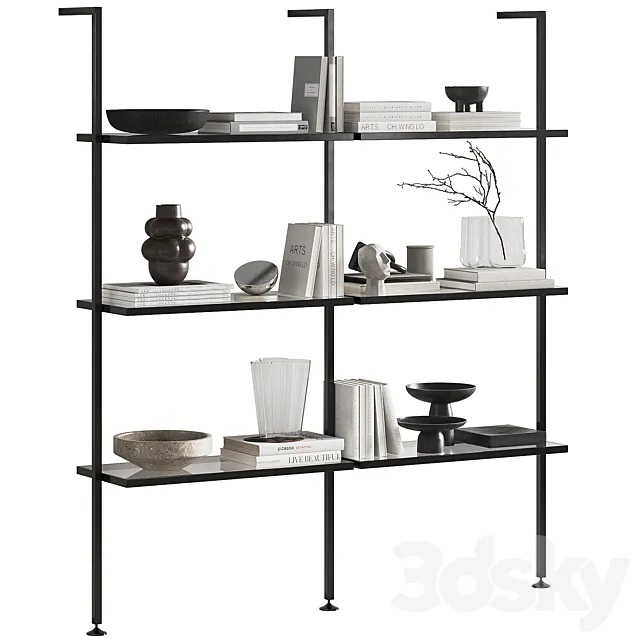 Shelving unit with Zalf decor Free Download