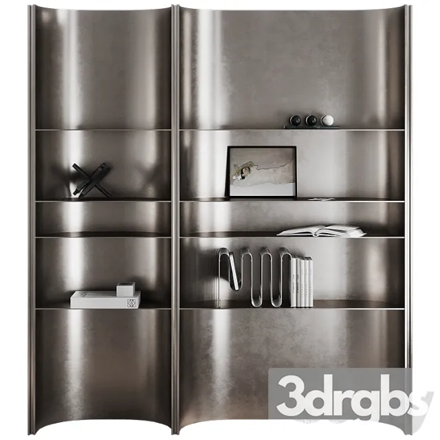 Shelving With Decor Glowe 3D Model Free