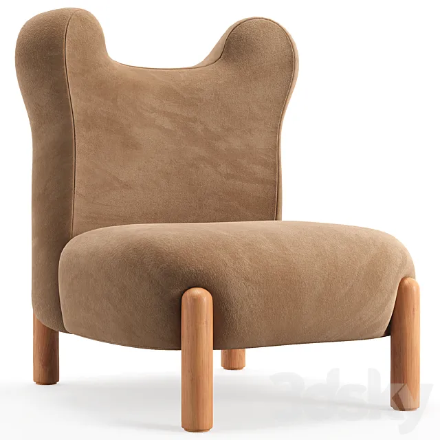 SHERPA BEAR Kids Chair 3D Model