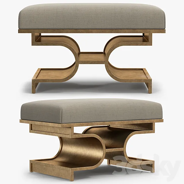 Sherrill Canet - Carlton bench 3D Model