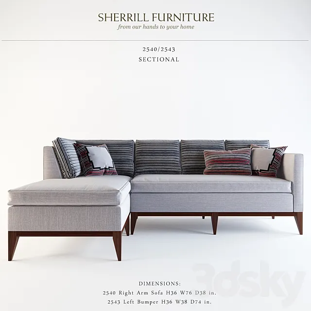 Sherrill Furniture Company_2540-2543 3D Model