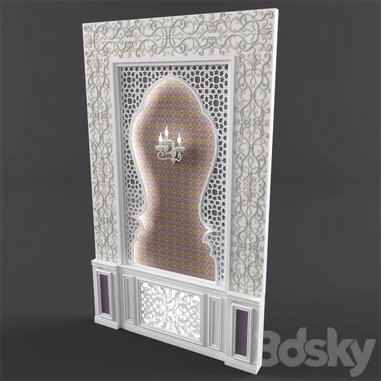 Shifted east wall with the classics "eclectic" 3D Model