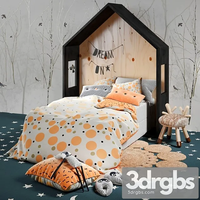 Shildren Bedroom 3D Model Free