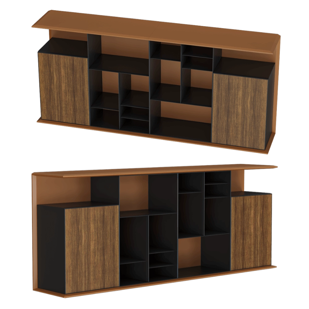 Shin Plaza - Bookshelf F-79-C/2400 3D Model