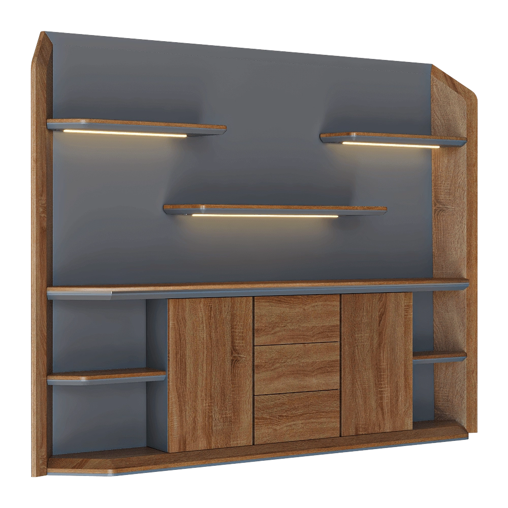 Shin Plaza - Bookshelf MD-T002 3D Model