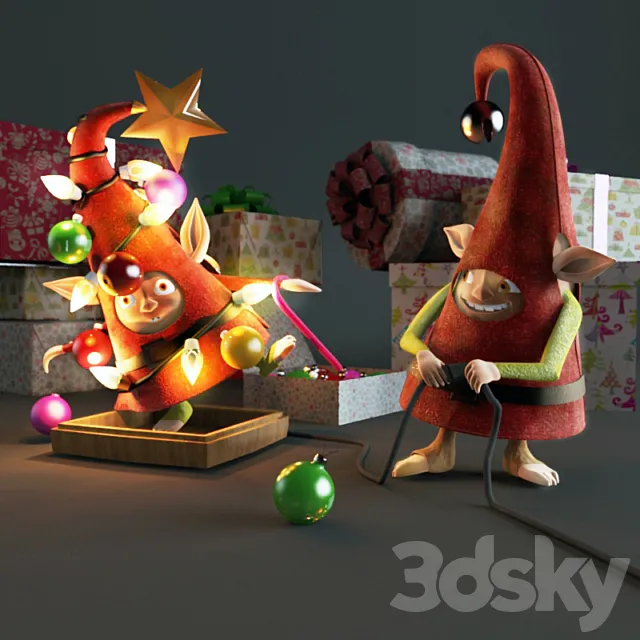 Shine Christmas tree! 3D Model