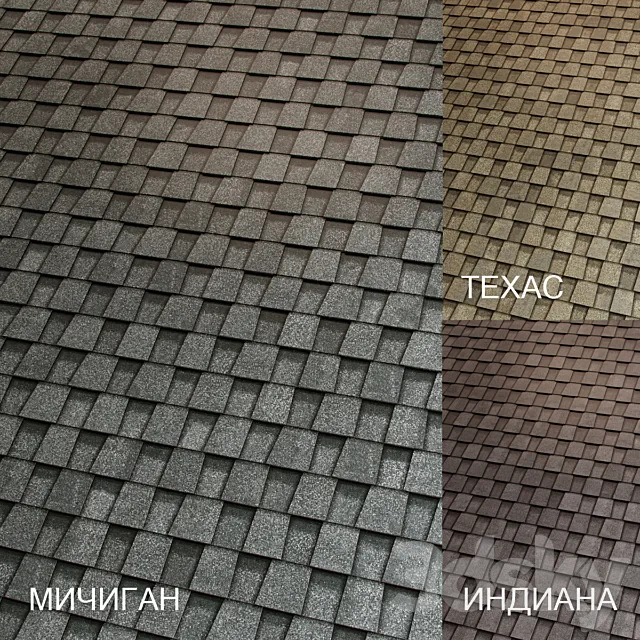 Shingles SHINGLAS (Country 02) TECHNONICOL 3DModel