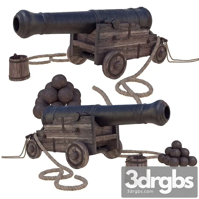 Ship gun 3D Model Free