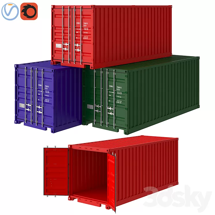 Shipping container 3D Model