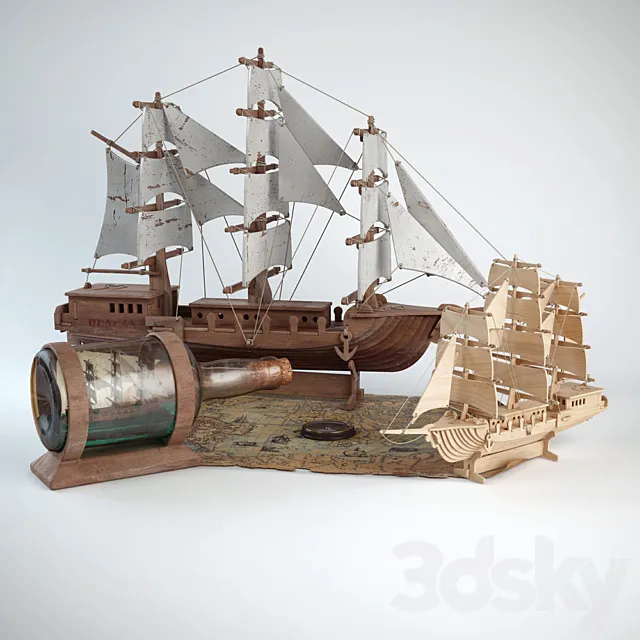 Ships 3D Model