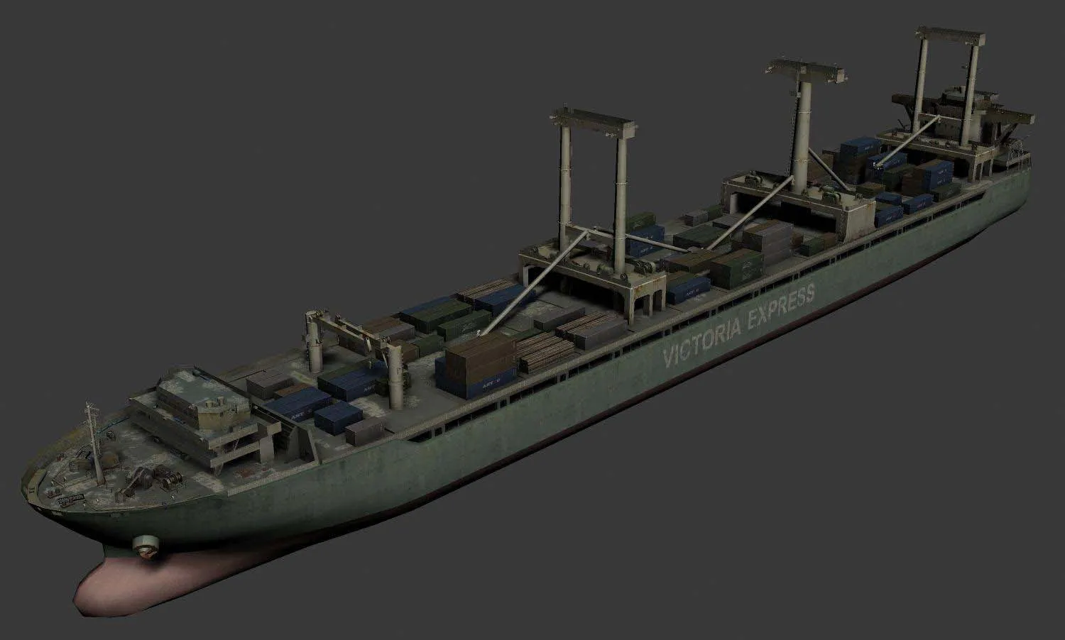 ships 3d models - Cargo ship - Cargo ship 2