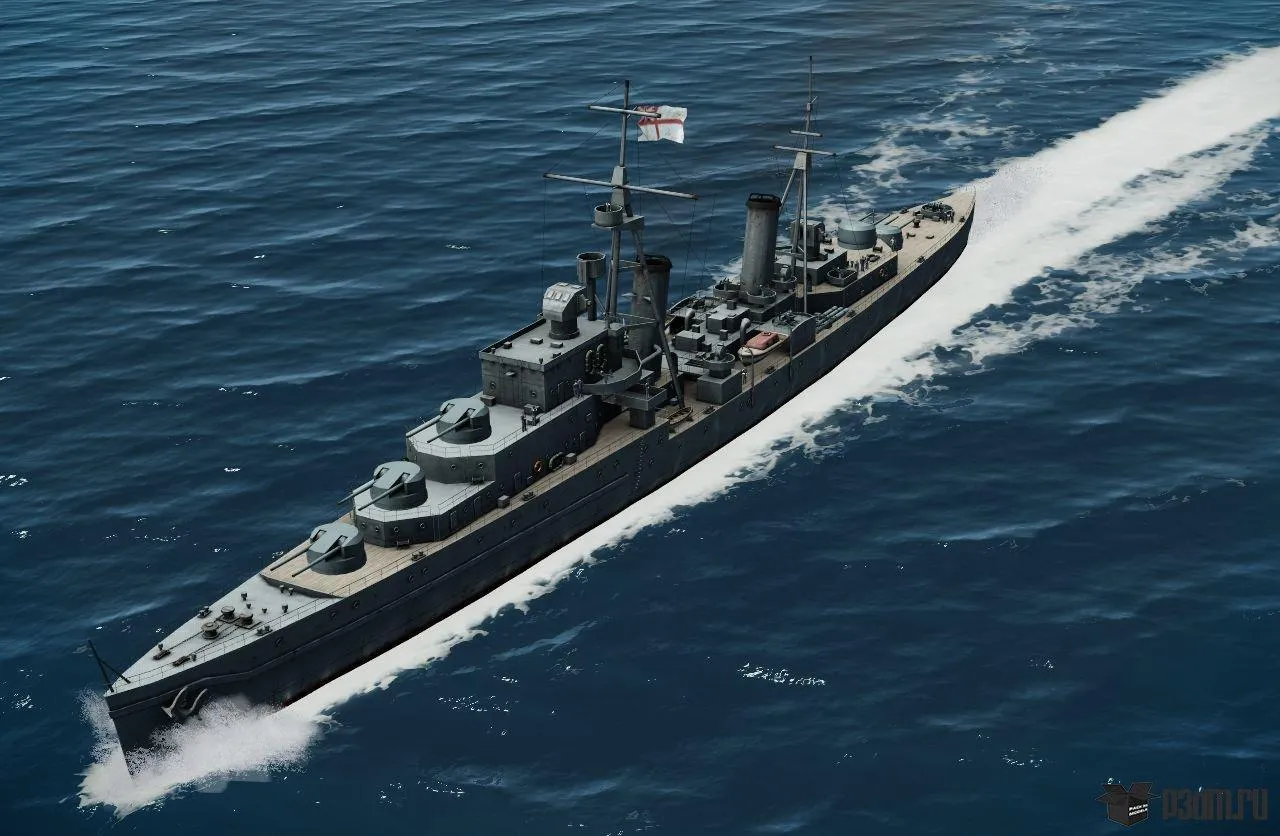 ships 3d models - Dido Light Cruiser - Dido Light Cruiser