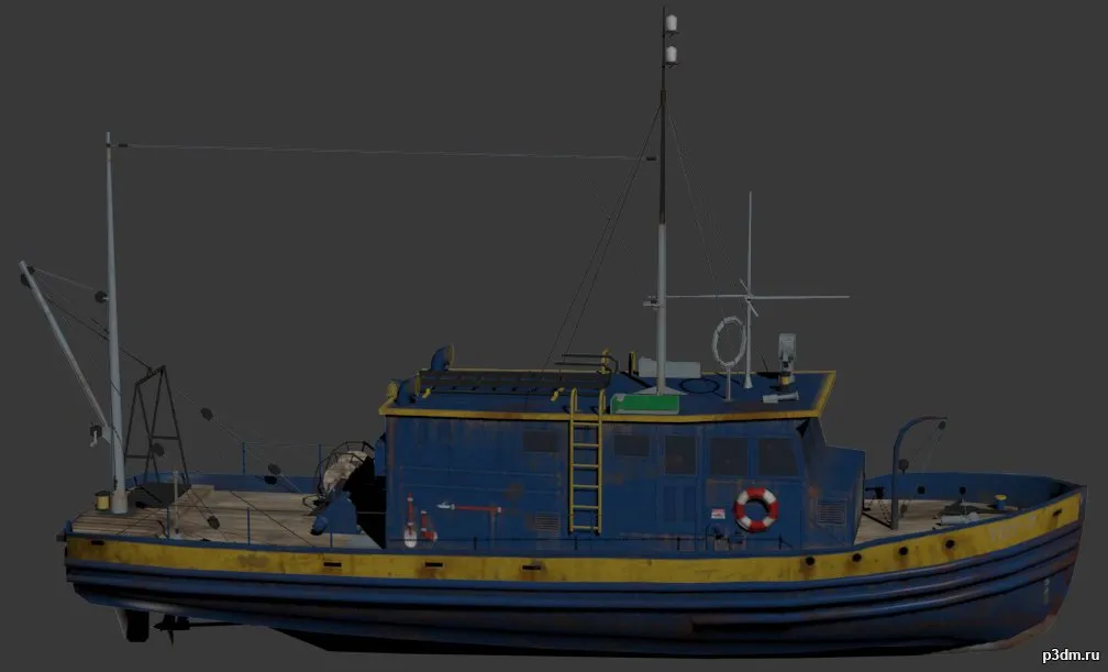 ships 3d models - Diving Boat - divingboat