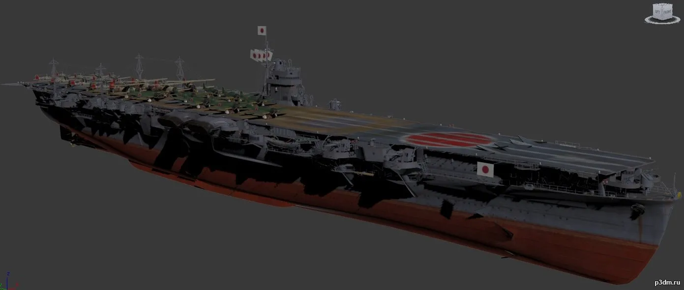 ships 3d models - Hiryu 1942 - Hiryu1942