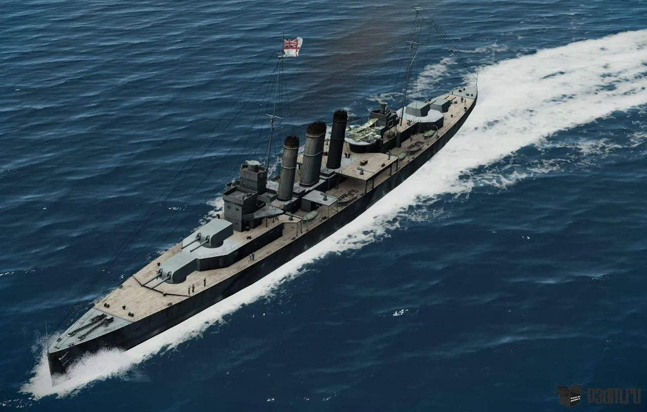 ships 3d models - Kent Heavy Cruiser - Kent Heavy Cruiser