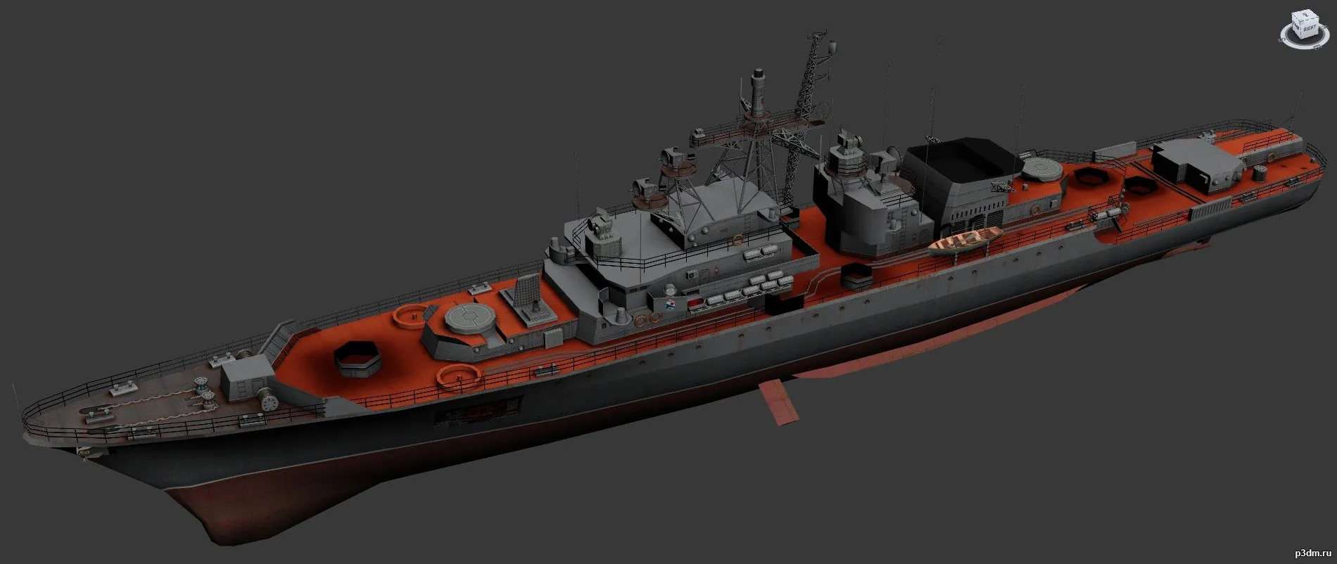 ships 3d models - Kresta Class - krivak1