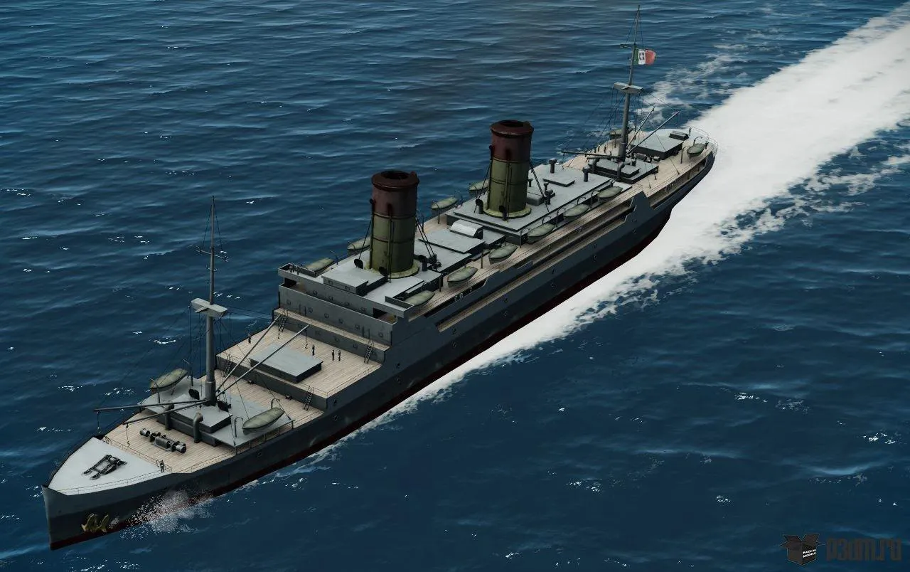 ships 3d models - Large Italian Liner - Large Italian Liner