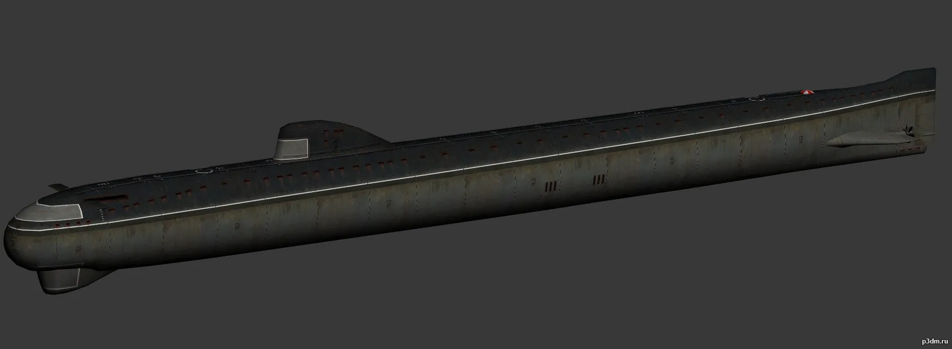 ships 3d models - November class submarine - november