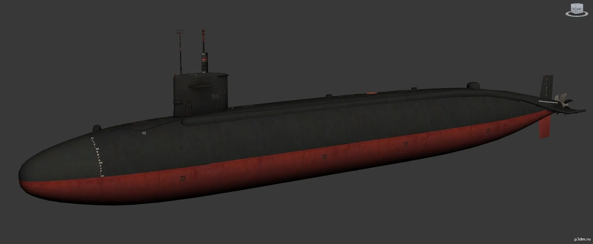 ships 3d models - Permit-class submarine - permit