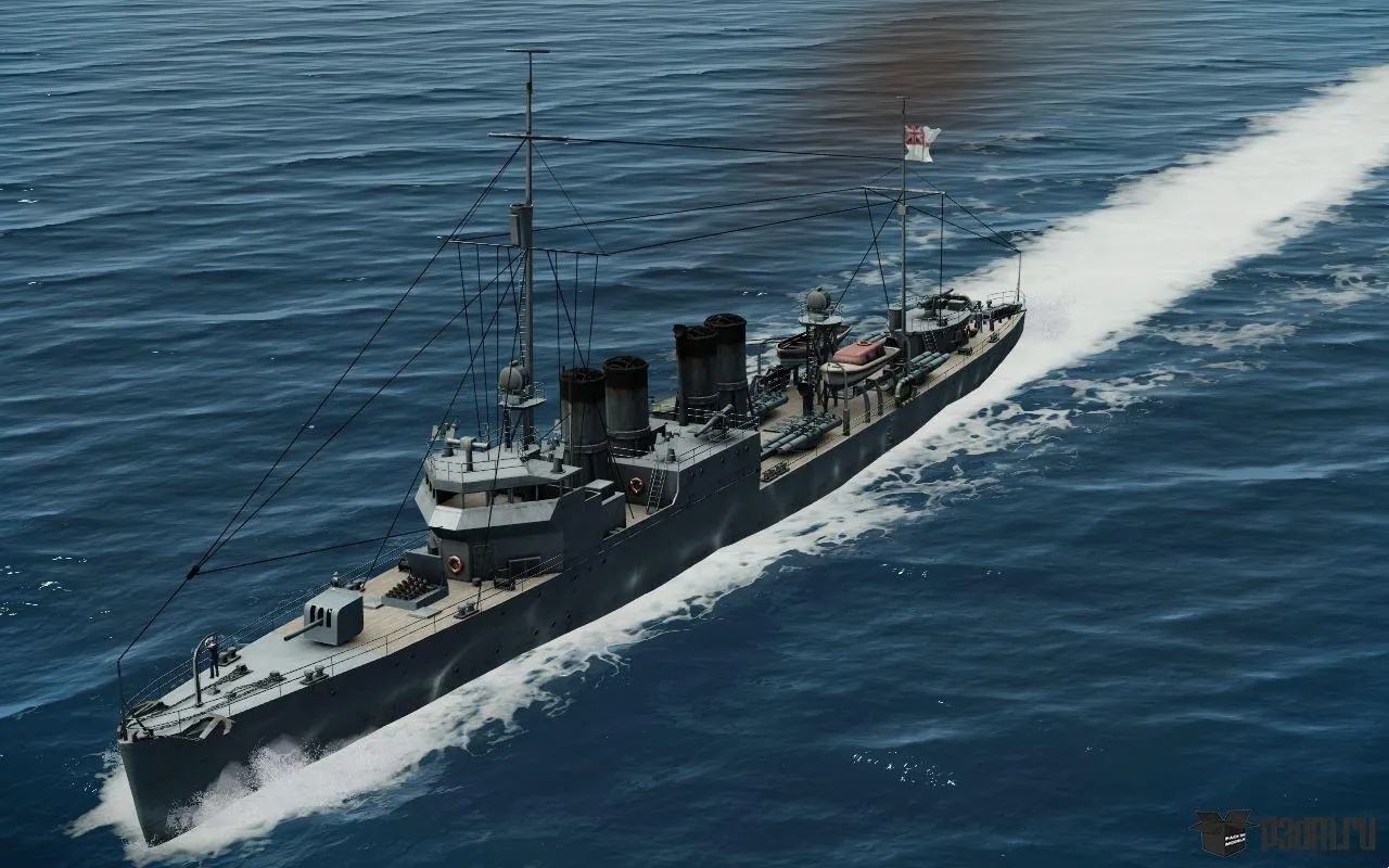 ships 3d models - Town Lend-Lease Destroyer - Town Lend-Lease Destroyer