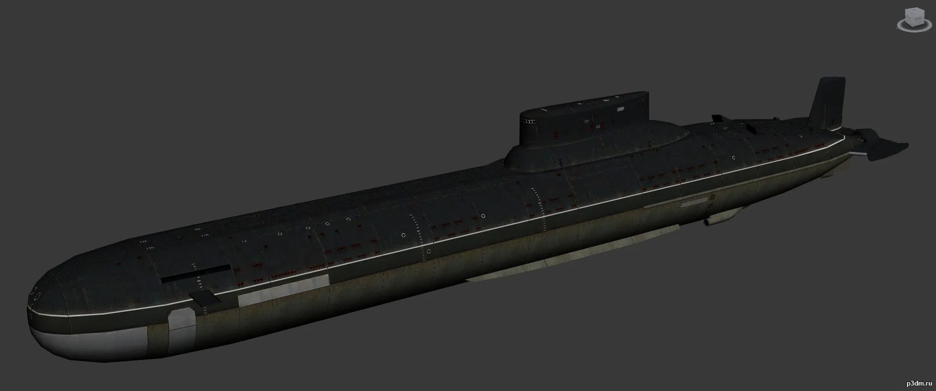 ships 3d models - Typhoon-class submarine - typhoon
