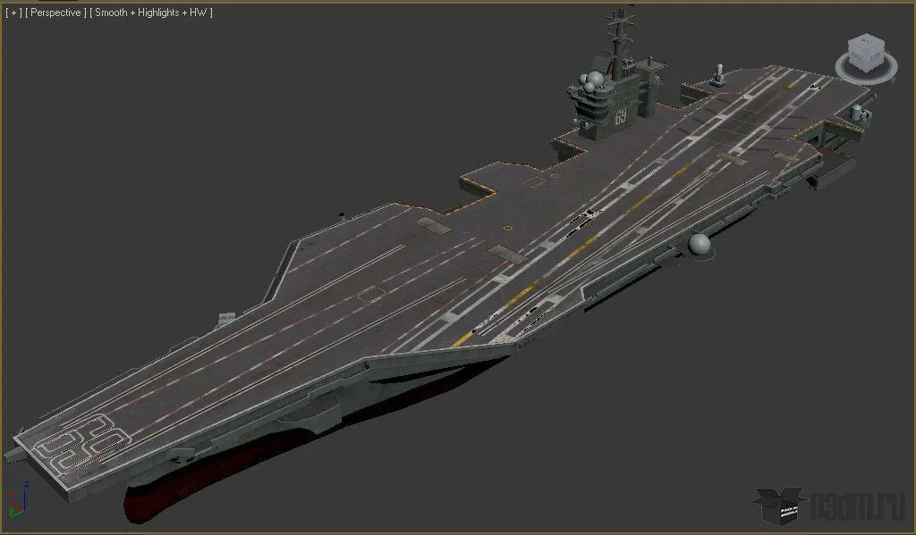 ships 3d models - USS Dwight D. Eisenhower (CVN-69) - 1429048836_uss-dwight-d_p3dm.ru