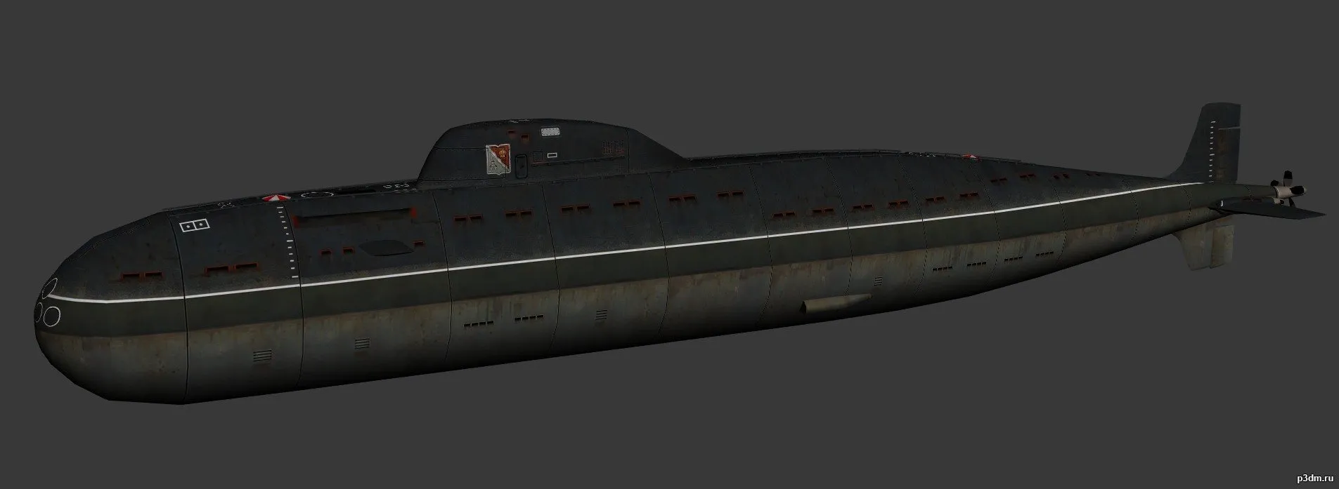 ships 3d models - Victor I class submarine - victor1
