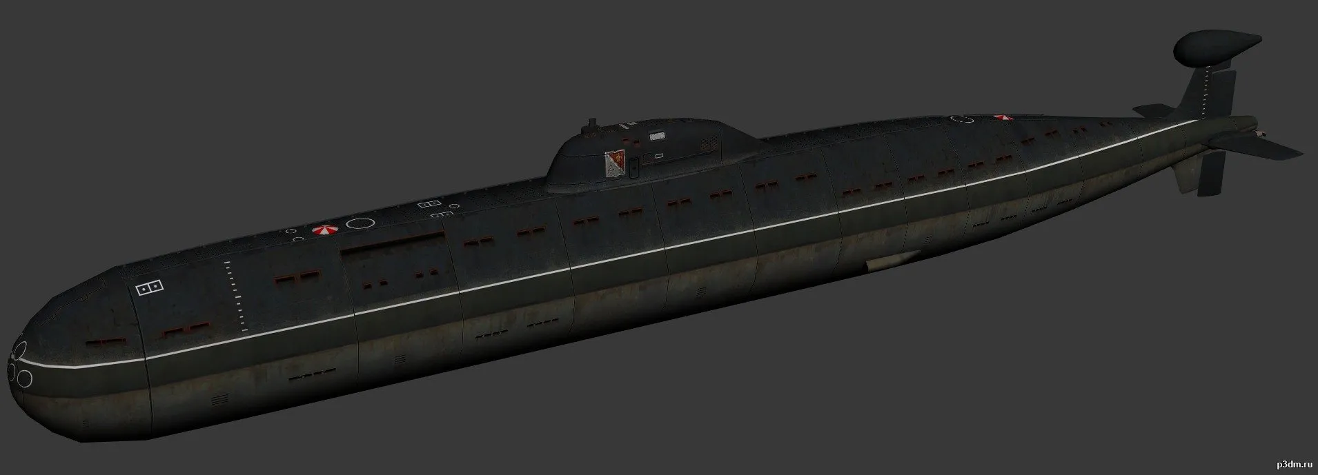 ships 3d models - Victor III-class Submarine - victor3