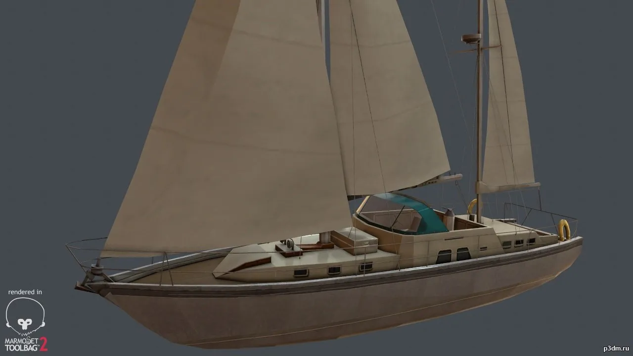 ships 3d models - Yacht - 1440178979_yacht_p3dm.ru