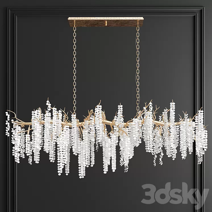 Shiro-Noda Cluster Horizontal Chandelier