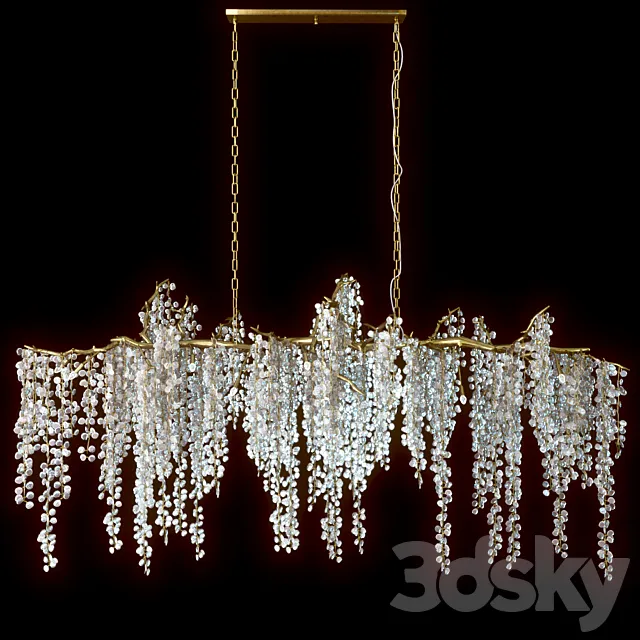 Shiro Noda Glass Chandelier 3DModel