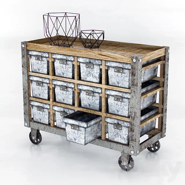 shkaf_on_wheels 3DModel
