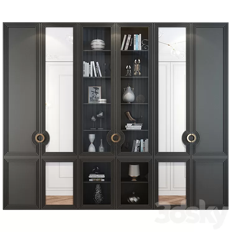 Shkafulkin Shkaf Vitrina Sevilya 3D Model Free