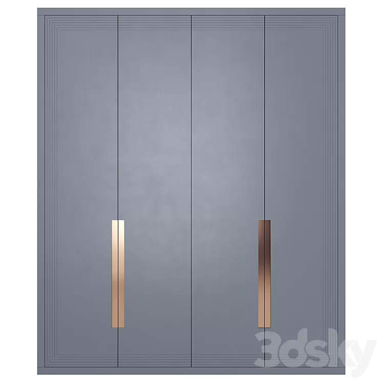 Shkafulkin Wardrobe Zakaz Silver 3D Model Free